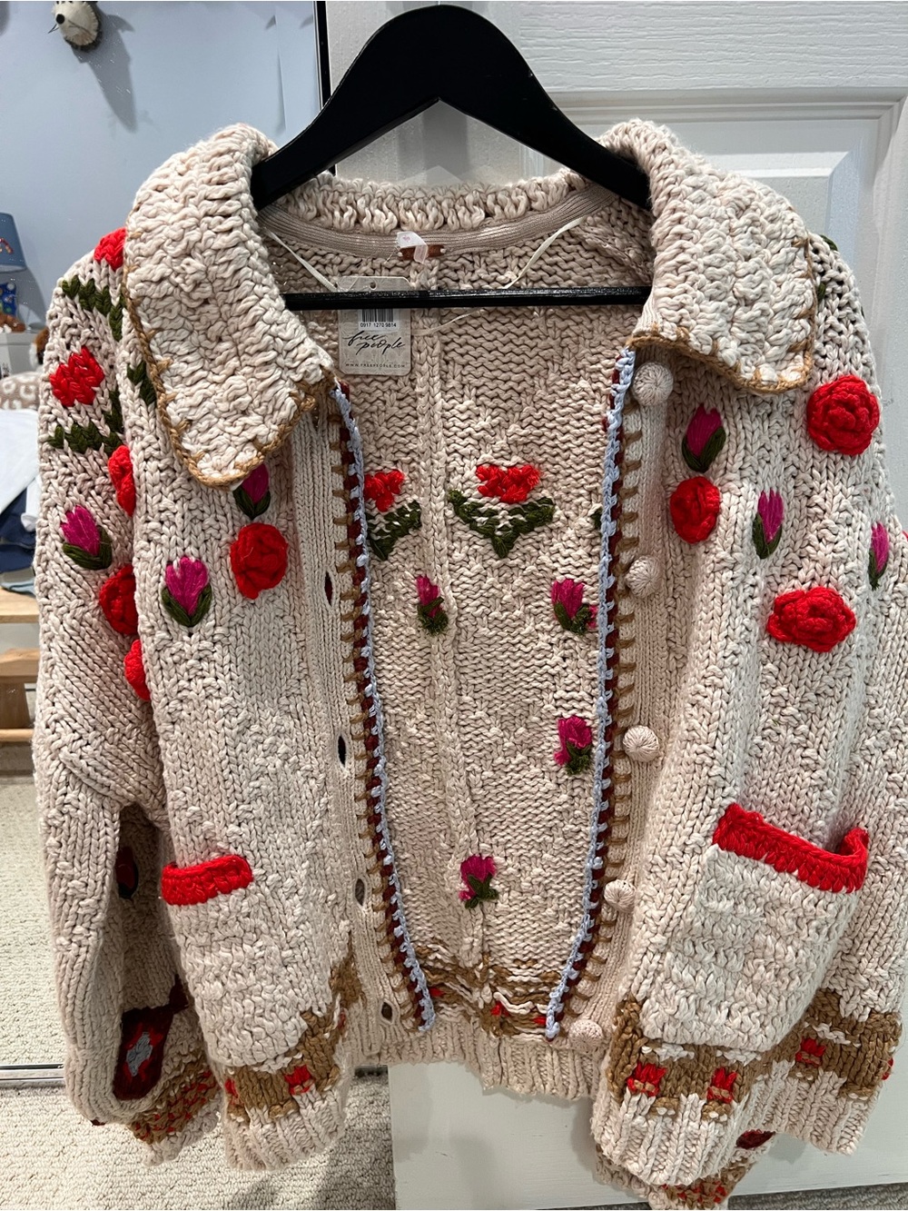 Free People Rosebud Oversized Cardigan Sweater - Picture 9 of 9